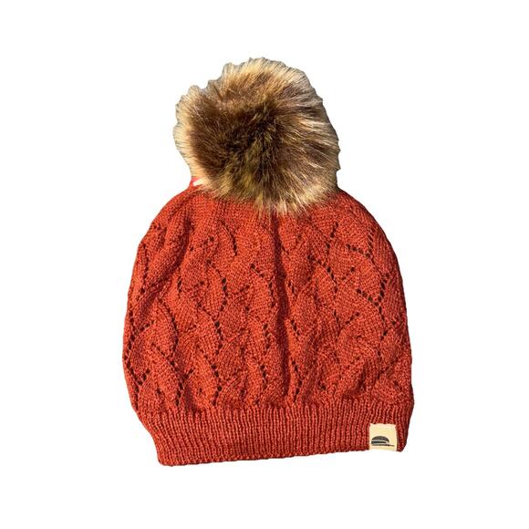 Stormy Kromer Accessories - Stormy Kromer Knit Beanie Hat With Pom Womens Rust One Size NWT